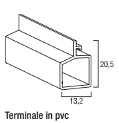 Terminale in PVC mignon