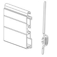 Terminale in alluminio 12x 55 con catenacci